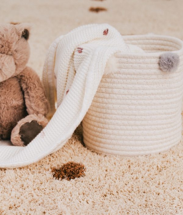 Babylove oppbevaringskurv til barnerommet (creme)