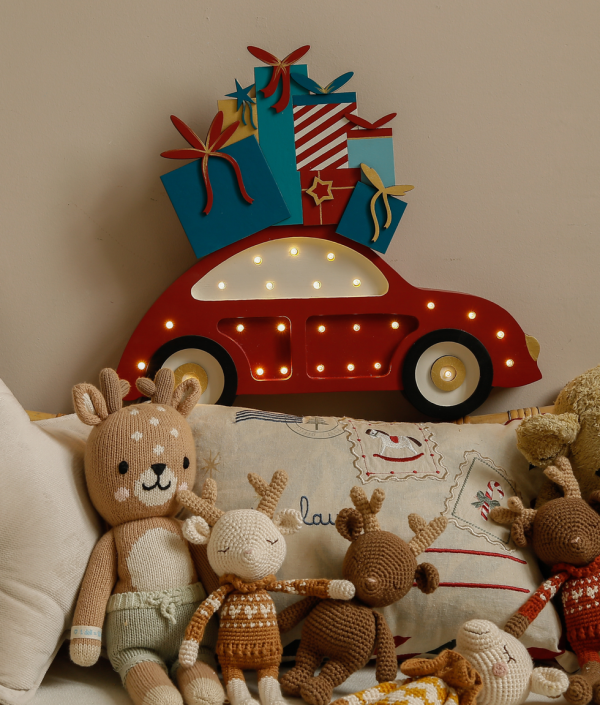 Little Lights, Nattlampe til barnerommet, Beetle mini red christmas