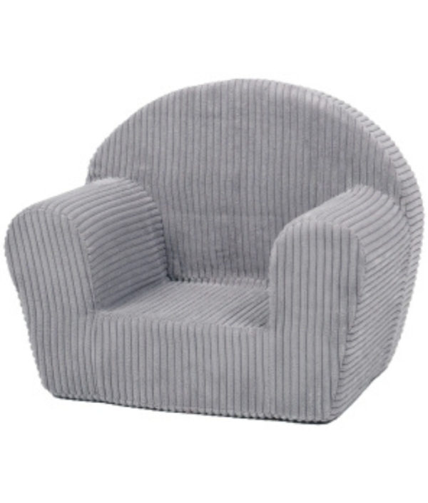 Sofa Beanbag lenestol, grå cordfløyel stoff