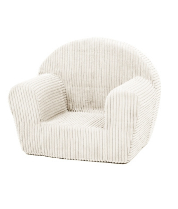 Sofa Beanbag lenestol, beige fløyel stoff