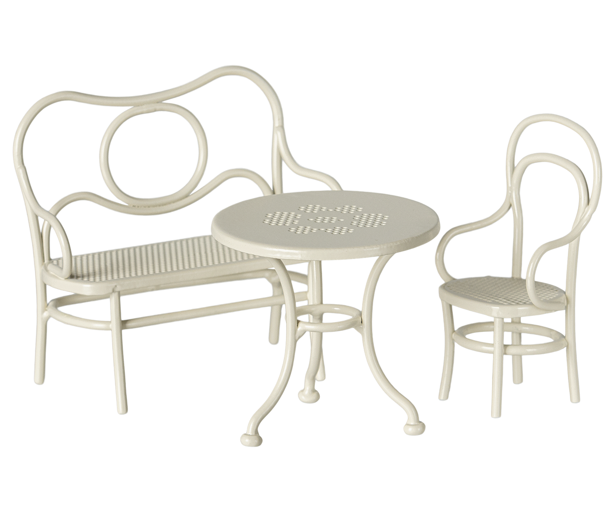 Maileg, Lite café-sett til mus, offwhite