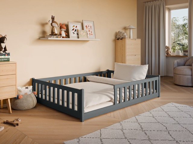 Stor juniorseng Mira 140x200 cm, antrasitt