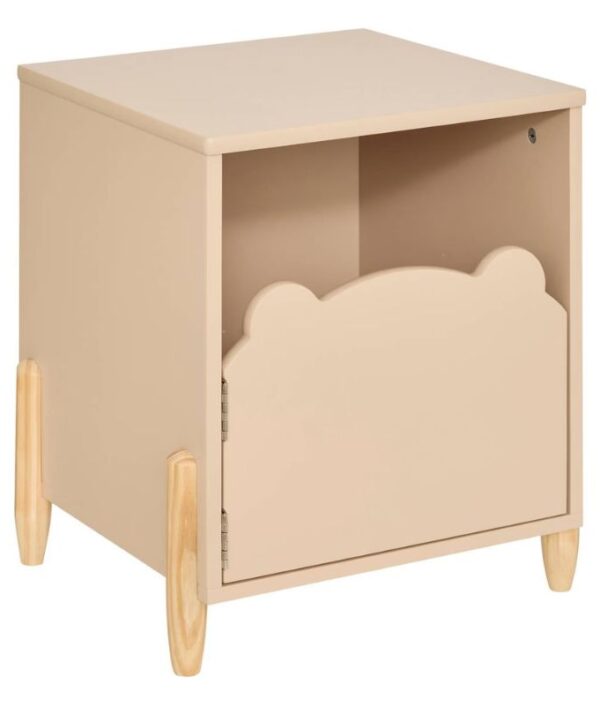 Nattbord, beige bjørn