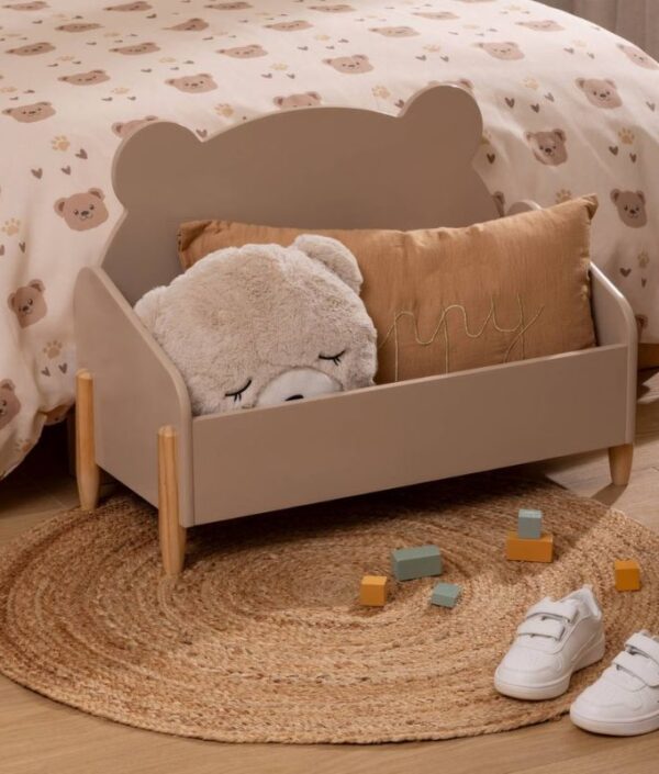 Oppbevaringsboks til barnerommet - Beige teddy