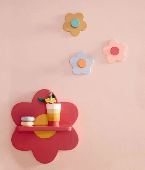 Kid`s Concept, Hylle blomst rosa