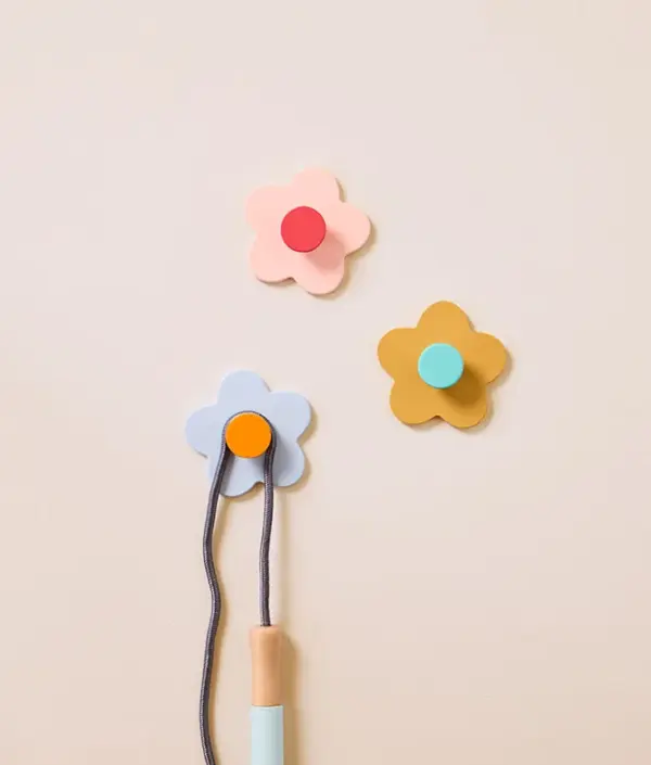 Kid`s Concept, Knagg blomst mix 3stk