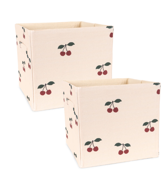 Konges Sløjd, oppbevaringsboks 2-pack Cherry