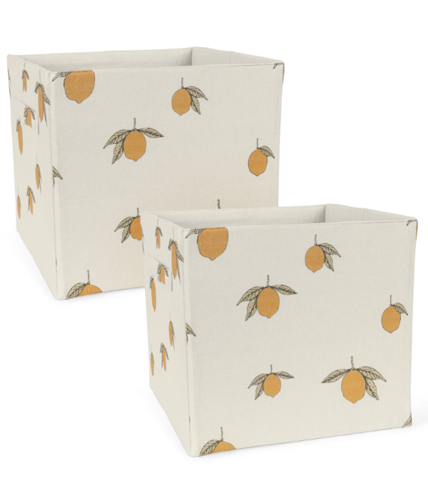 Konges Sløjd, oppbevaringsboks 2-pack Lemon