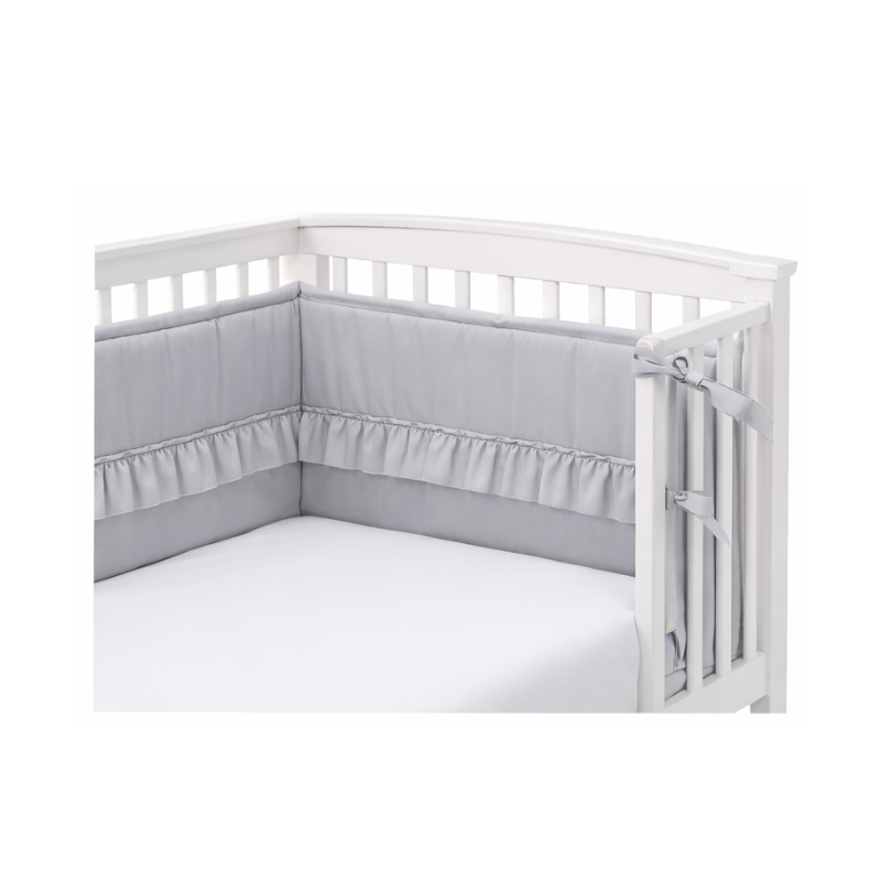 Babylove, Sengehest med volang, Lysegrå - Bilde 3